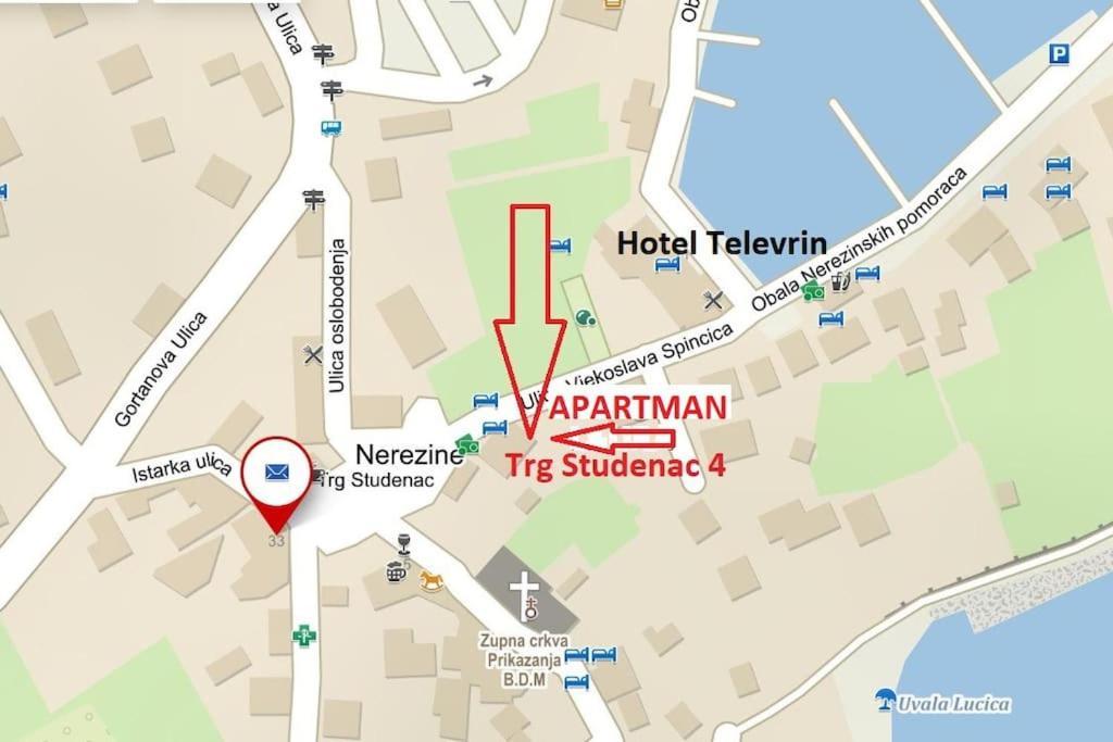 Nerezine Apartmany Centrum Zewnętrze zdjęcie